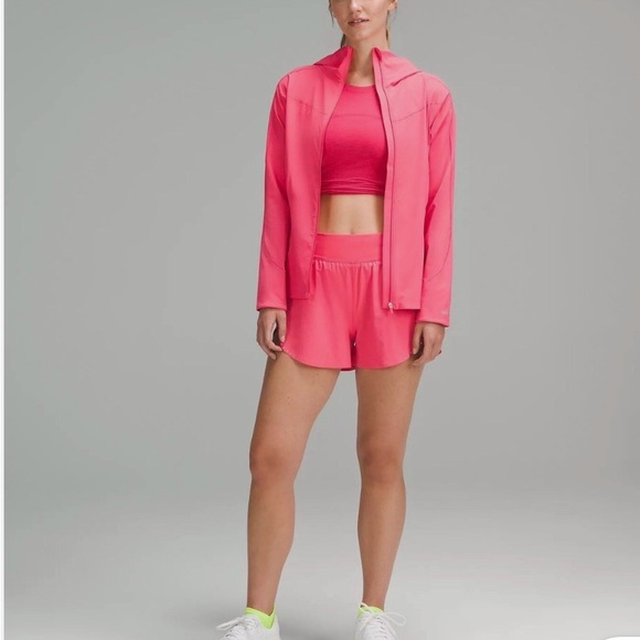 lululemon Glaze Pink Lightweight Mist over Windbreaker Hoodie Jacket - Picture 7 of 12